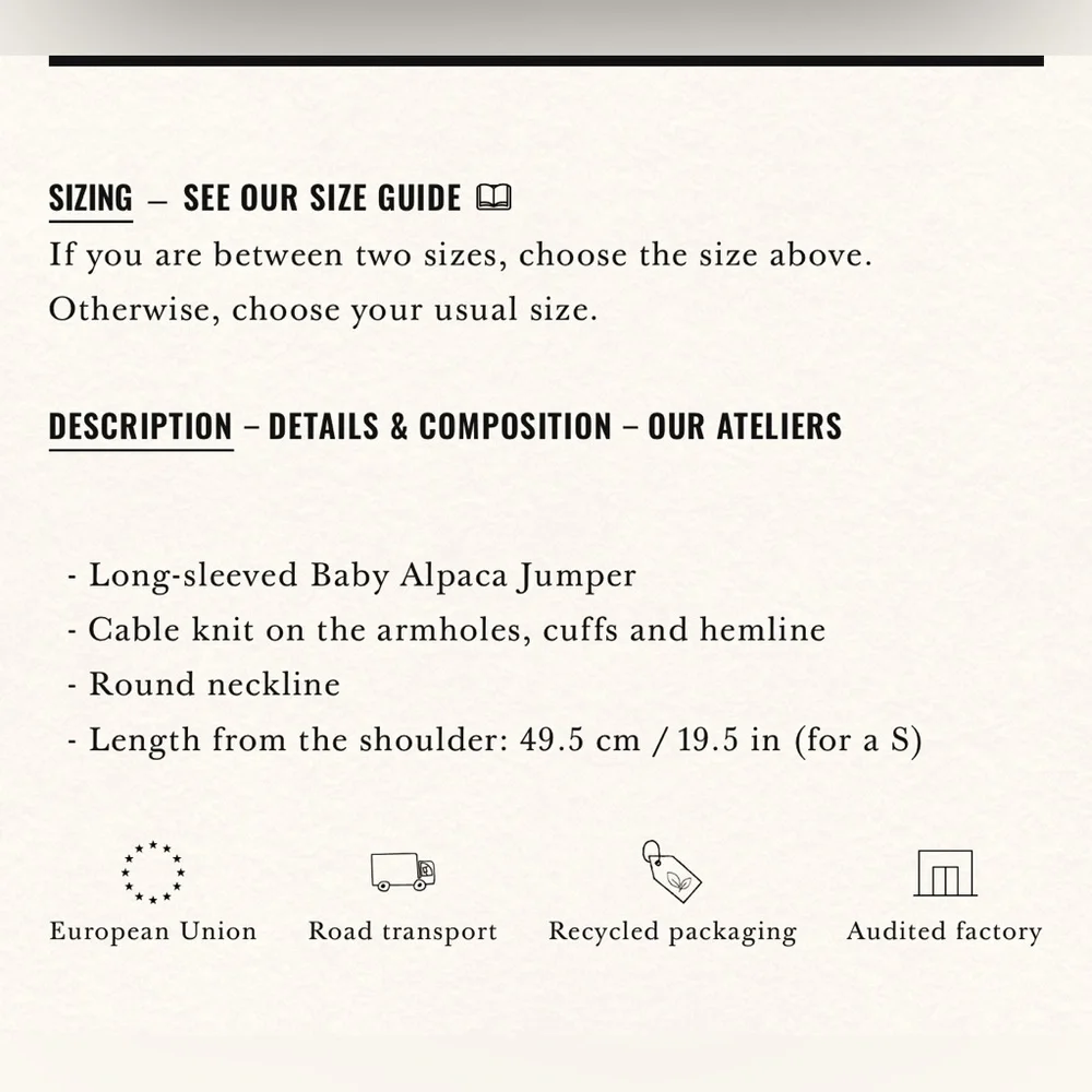 Sezane Otto Jumper Baby Alpaca Blend Green , size M - Picture 10 of 10